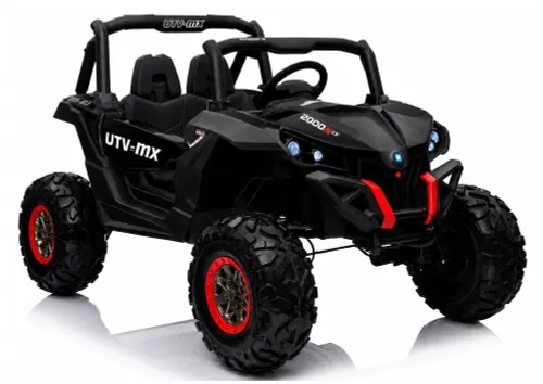 Auto Na Akumulator Dla 2 Dzieci Jeep Xmx603 Mp4 Buggy 4X4 Pilot Skóra Eva LED