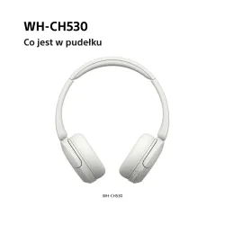 Słuchawki bezprzewodowe Sony WH-CH530 Nauszne Bluetooth 6.0 Biały