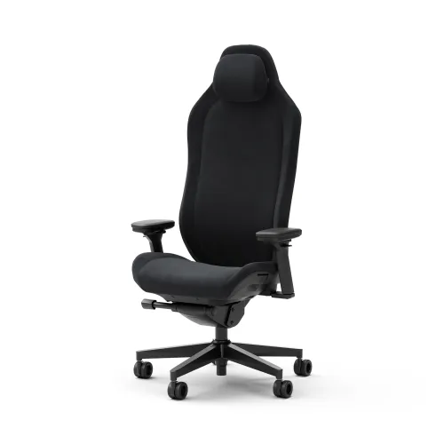 Fotel Fractal Design Refine Alcantara Fabric Gamingowy do 125kg Tkanina Czarny