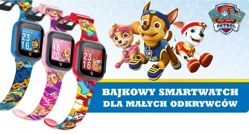 Smartwatch FOREVER Psi Patrol Sky Różowy