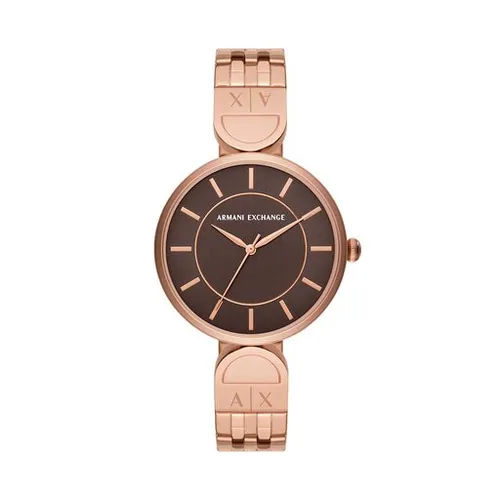 Armani Exchange Brooke AX5384 Brown / Rose Gold Saati