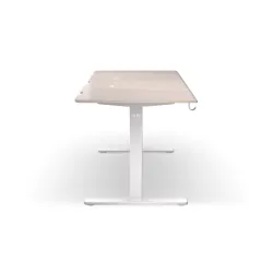 Biurko Endorfy Atlas L Electric Light Wood 150cm Regulacja wysokości Jasne drewno