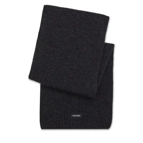 Calvin Klein Tati lână tricot eșarfă K50k510995 gri închis BAX