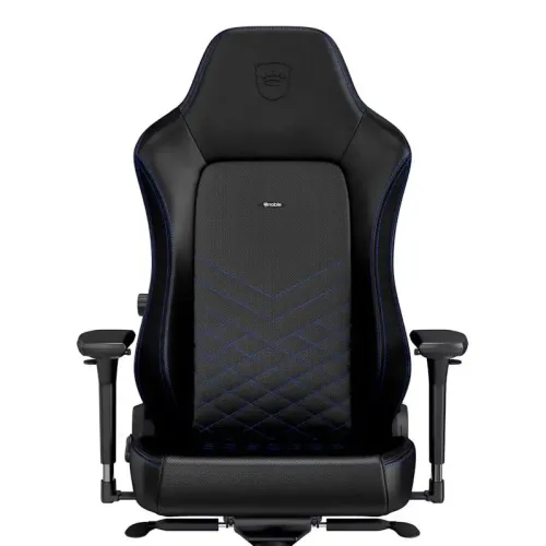 Fotel Noblechairs HERO Black Blue Gamingowy do 150kg Skóra ECO Czarno-niebieski