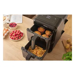 Air Fryer Frytkownica beztłuszczowa SENCOR SFR 1250BK 11.6l z podwójnym koszem, 10 automatycznymi programami i okienkiem do obserwacji postępów