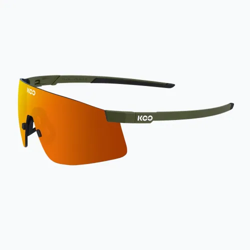Okulary przeciwsłoneczne Koo Nova olive green matt/orange mirror