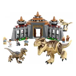 LEGO Jurassic World центр для посетителей: атака тиранозавра и хищника (76961)