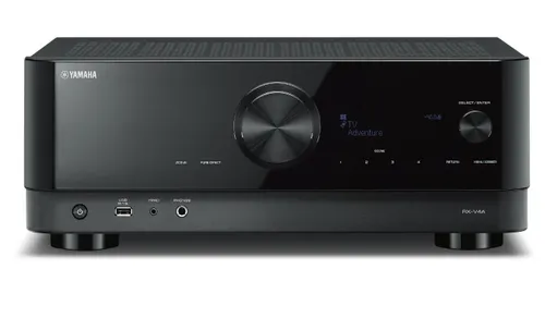 Zestaw stereo Yamaha MusicCast RX-V4A, Indiana Line Nota 550 X (orzech)