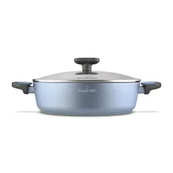 Patelnia nieprzywierająca z dwoma uchwytami i pokrywką STARKE PRO DOUBLE 28 cm