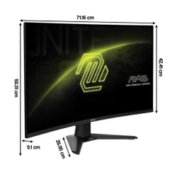 Monitor MSI MAG 321CQF E18 31.5" 2560x1440px 180Hz 0.5 ms [GTG] Curved