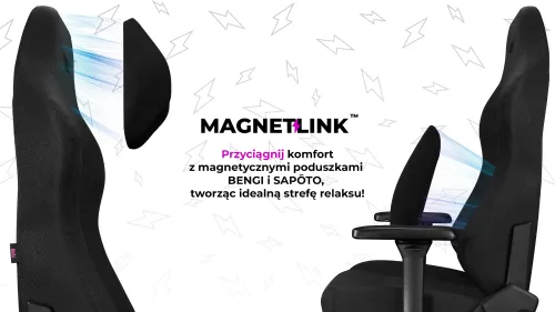 Fotel YUMISU 2054 Magnetic Czarny