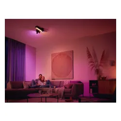 Oświetlenie punktowe Philips Hue White and Color Ambiance Centris 3 Cross Czarny