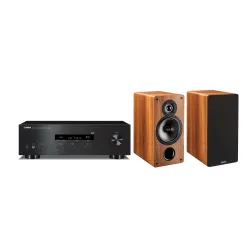 Zestaw stereo Yamaha R-S202D Czarny, Indiana Line Nota Tesi 261 L Orzech