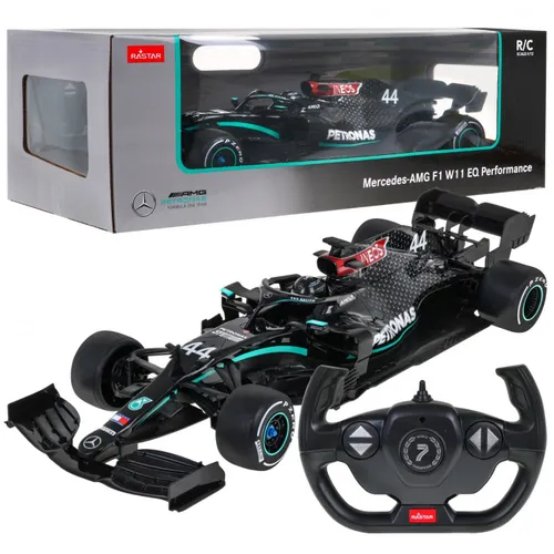 Zdalnie sterowany samochód COIL auto RC pilot duży Mercedes AMG F1 skala 1:12 czarny