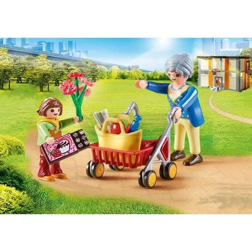 Playmobil 70194 Babcia z chodzikiem