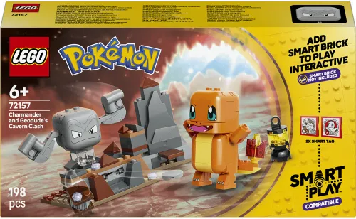 LEGO 72157 Pokémon SMART Play Charmander i Geodude — starcie w jaskini