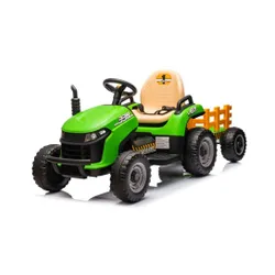 Traktorek Na Akumulator Dla Dziecka Bbh-030 Z Przyczepką Pilot Światła LED