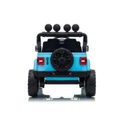 Auto Na Akumulator Jeep Rubicon 2X200W 24V Eva Skóra LED Pilot Radio MP3