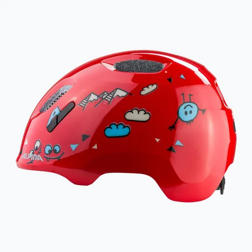 Kask rowerowy dziecięcy Alpina Ximo 2 Jr red smile gloss