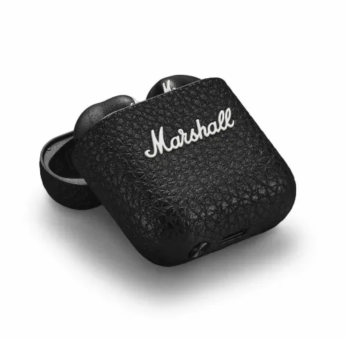 Słuchawki bezprzewodowe Marshall Minor IV Black Douszne Bluetooth 5.3 Czarny