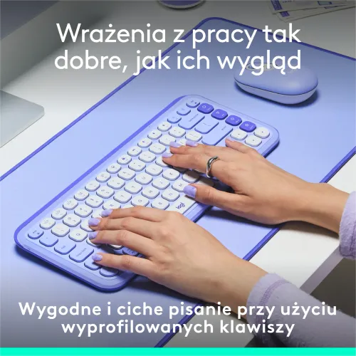 Klawiatura membranowa Logitech POP Icon Keys Fioletowy