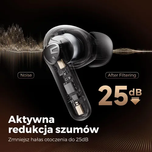 Słuchawki bezprzewodowe Soundpeats Life Dokanałowe Bluetooth 5.2 Czarny