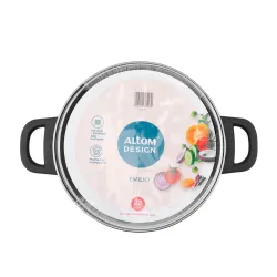 Garnek ze stali nierdzewnej z pokrywką EMILIO 3,2 l