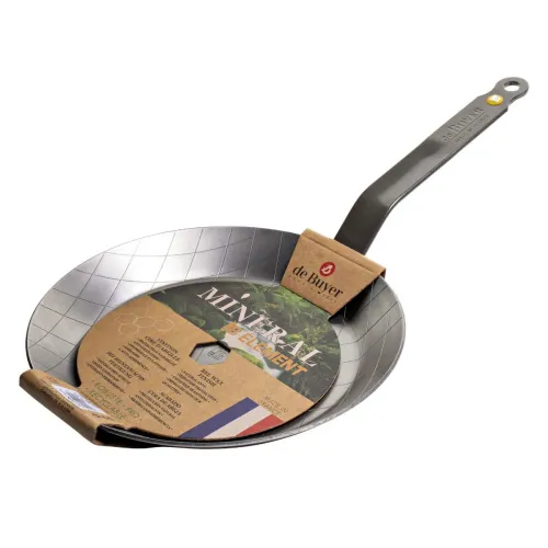 DE BUYER Mineral B Element 24 cm grafitowa - patelnia stalowa