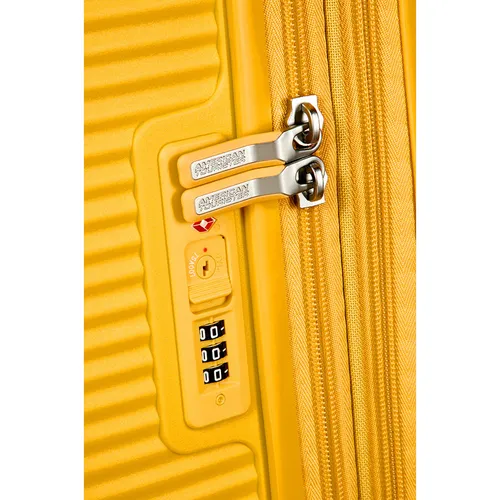 American Tourister Soundbox orta bavul-golden yellow