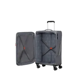 Walizka średnia poszerzana American Tourister Summerfunk - titanium grey