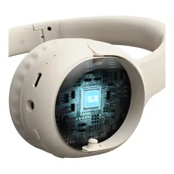 Słuchawki bezprzewodowe USAMS YG23 Yun Series Nauszne Bluetooth 5.3 Beżowy