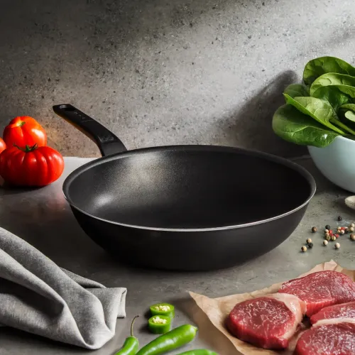 TEFAL Simply Clean 28 cm czarna - patelnia / wok nieprzywierający
