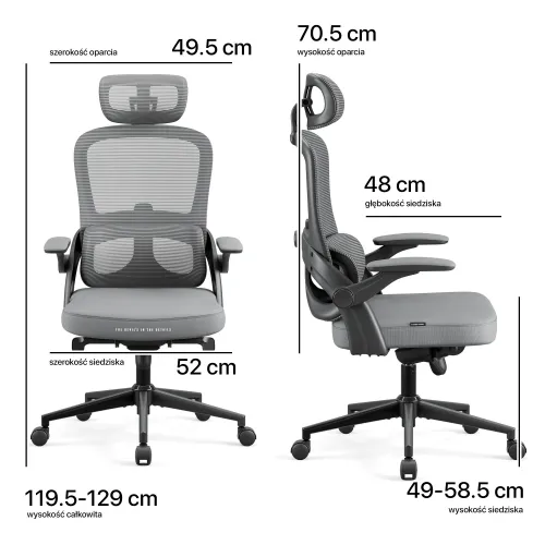 Fotel DIABLO CHAIRS V-Light Szary