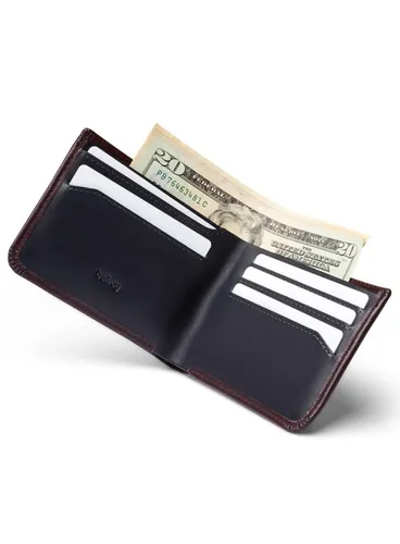 Portfel skórzany RFID Bellroy Hide & Seek LO - deep plum