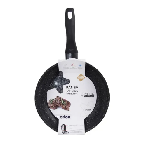 Patelnia granitowa nieprzywierająca GRANDE ONE CZARNA 20 cm