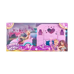 ZURU Sparkle Girlz Doll 10,5 дюймов Джип с караваном