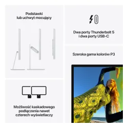Monitor Apple Studio Display 2026 MFF14RC/A 27" 5K 60Hz Szkło nanostrukturalne Podstawka z regulacją pochylenia