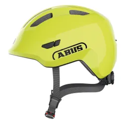 Kask rowerowy ABUS Smiley 3.0 LED Shiny Żółty dla Dzieci (rozmiar M)