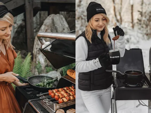 Grill gazowy BROIL KING Crown 480 Shadow Satyna 11.4 kW 65 x 44 cm