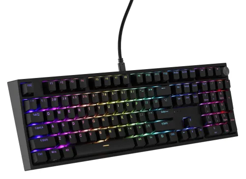 Klawiatura mechaniczna Genesis Thor 404 US RGB Outemu Peach Silent Czarny