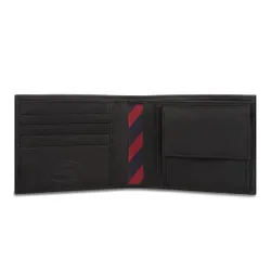 Tommy Hilfiger Johnson Cc Ve Madeni Paranın Büyük Erkek Cüzdanı AM0AM82565 / AM0AM00659 Black 002