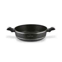 Patelnia na indukcję z pokrywką krótkie uchwyty Starke Pro Celebrity Marble 28 cm