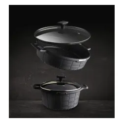 Patelnia nieprzywierająca STARKE PRO CROWS MARBLE 28 cm