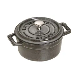 Mini garnek żeliwny okrągły STAUB MINI COCOTTE 250 ML Grafitowy
