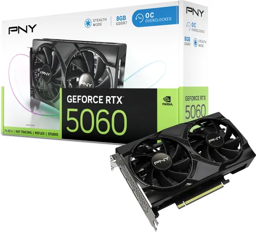 Karta graficzna PNY GeForce RTX 5060 OC Dual Fan 8GB DLSS 4