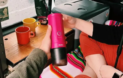 Капсульная кофемашина OUTIN Nano, красный