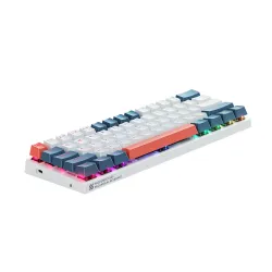 Klawiatura mechaniczna Machenike K500-B61 Gamingowa Przewodowa Red Switch Niebiesko-biała