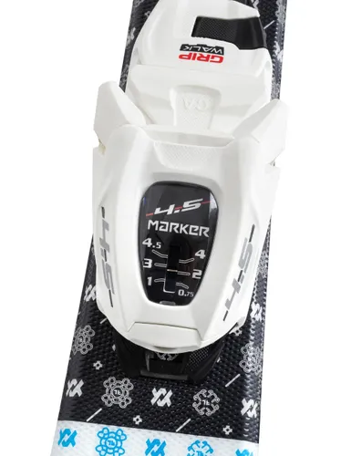 Narty dziecięce VOLKL FLAIR JR + wiązania MARKER VMOTION 4.5 JR z GRIP WALK - Długość (cm) - 100