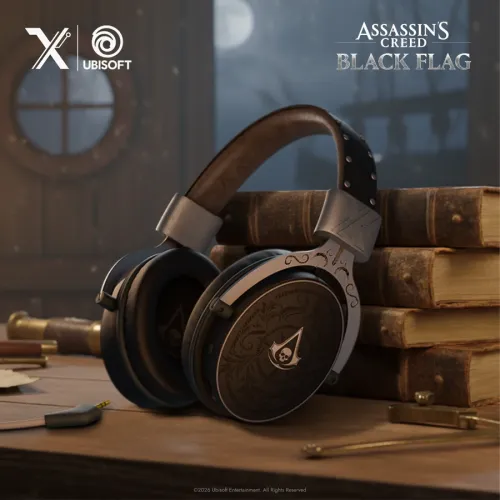 Słuchawki bezprzewodowe z mikrofonem Lexip Assassin's Creed Black Flag Resynced - Tattoo Headset