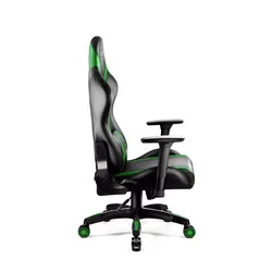 Fotel Diablo Chairs X-Horn 2.0 Normal Size Gamingowy do 160kg Skóra ECO Czarno-zielony